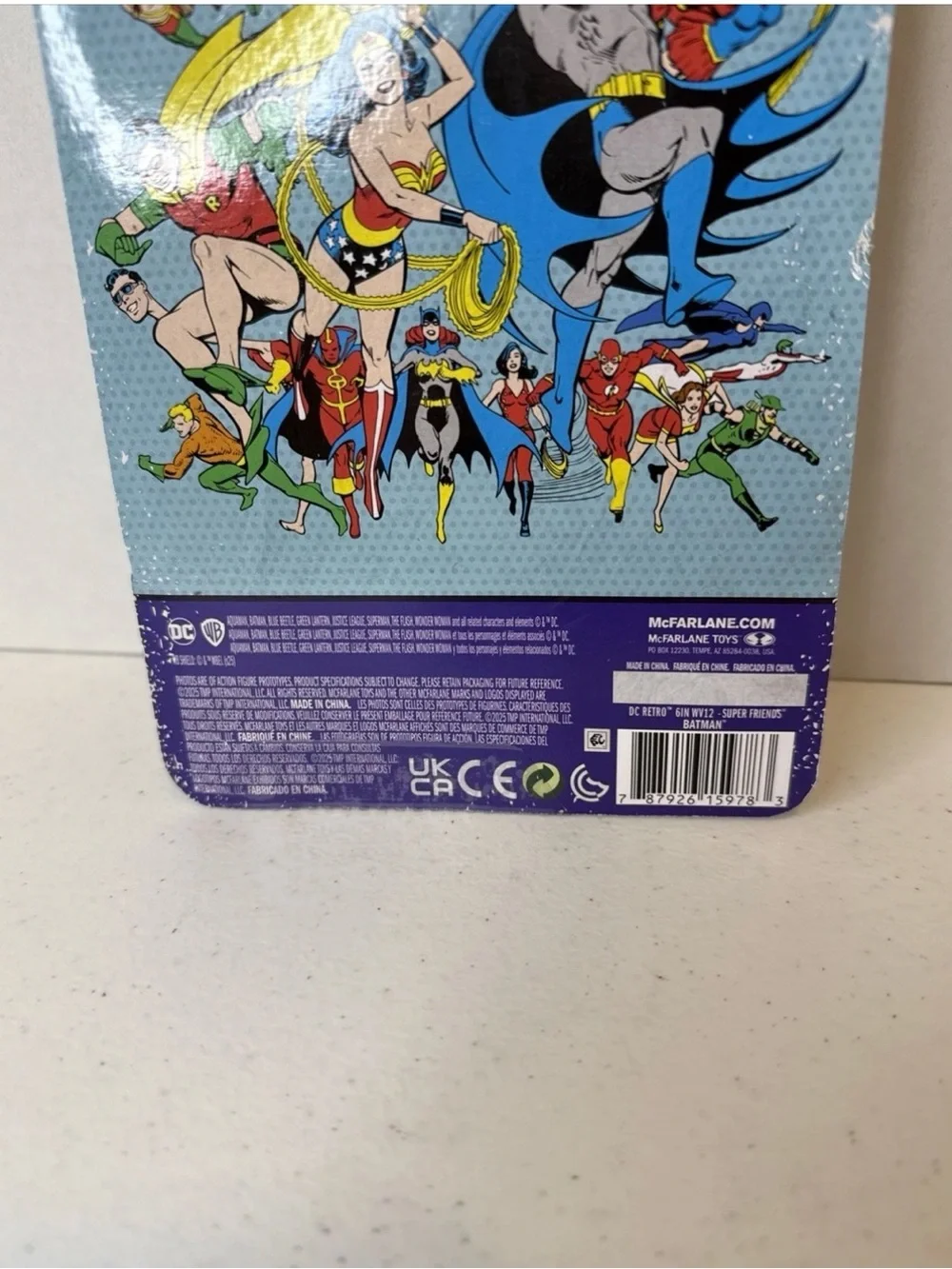DC Super Friends Red Batman Action Figure -platinum edition